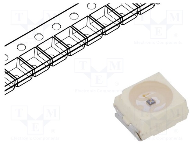 IR transmitter; 3528,PLCC2; 940nm; transparent; 40mW; 120°; SMD