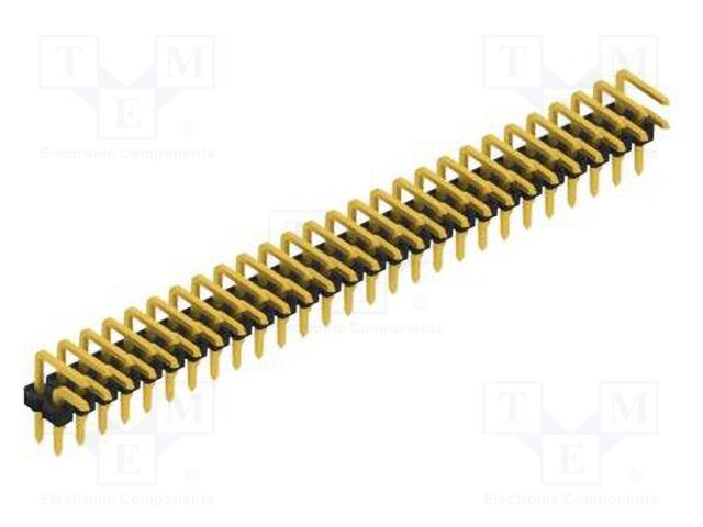 Connector: pin strips; pin header; male; PIN: 54; 2.54mm; THT; 2x27