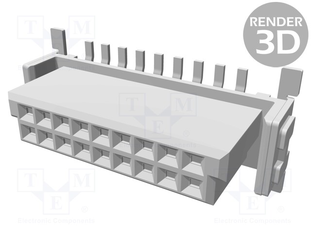 Connector: PCB to PCB; female; PIN: 18; 1.27mm; Series: har-flex