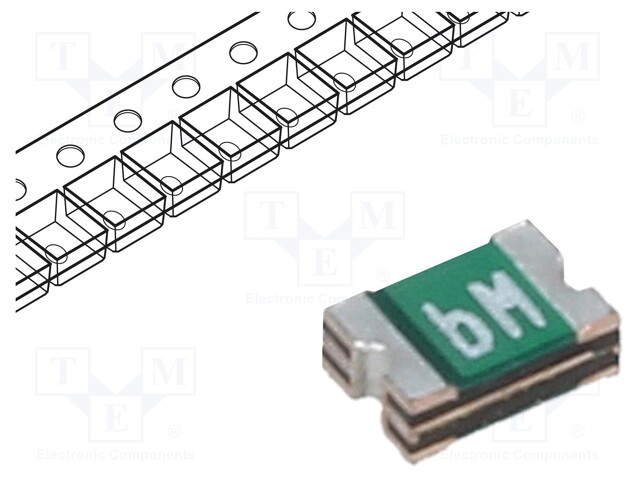 Fuse: PTC polymer; 0.5A; Imax: 100A; Case: 0805; 0ZCK