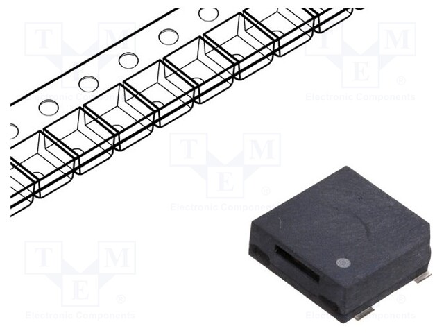 Sound transducer: elektromagnetic alarm; SMD; 2830Hz; 80mA; 18Ω