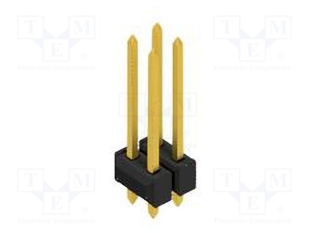Connector: pin strips; pin header; male; PIN: 4; 2.54mm; THT; 2x2
