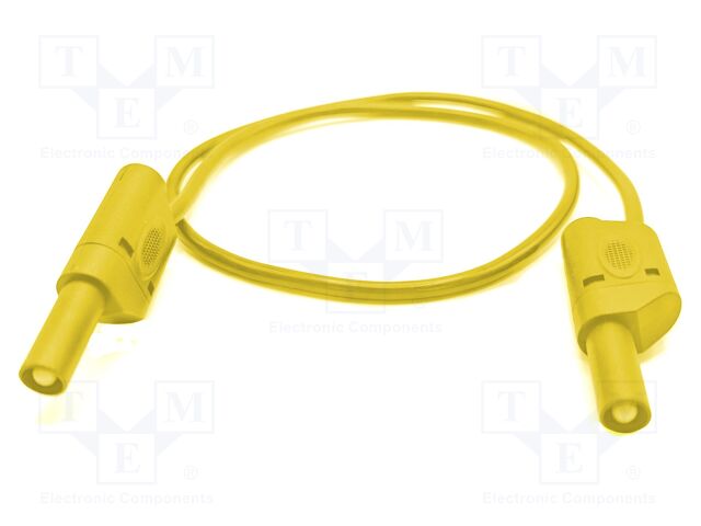 Test lead; 32A; banana plug 4mm,both sides; Urated: 1kV; Len: 2m