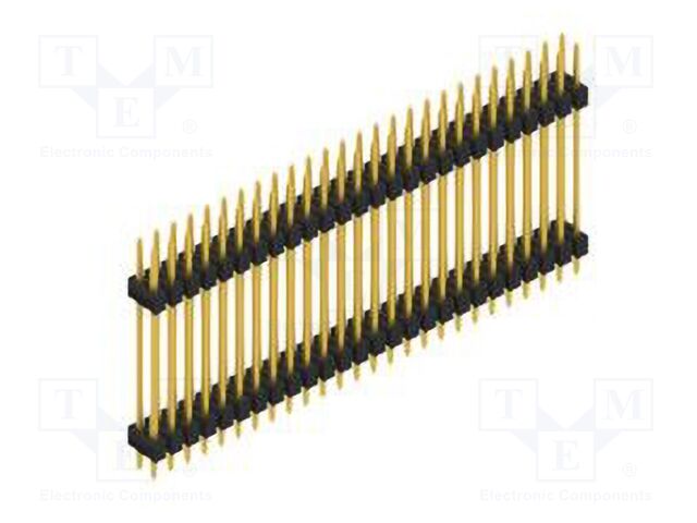 Connector: pin strips; pin header; male; PIN: 52; 2.54mm; THT; 2x26