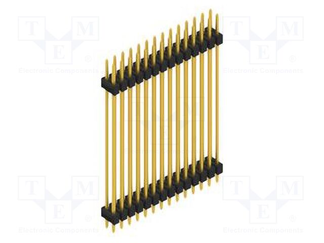 Connector: pin strips; pin header; male; PIN: 28; 2.54mm; THT; 2x14