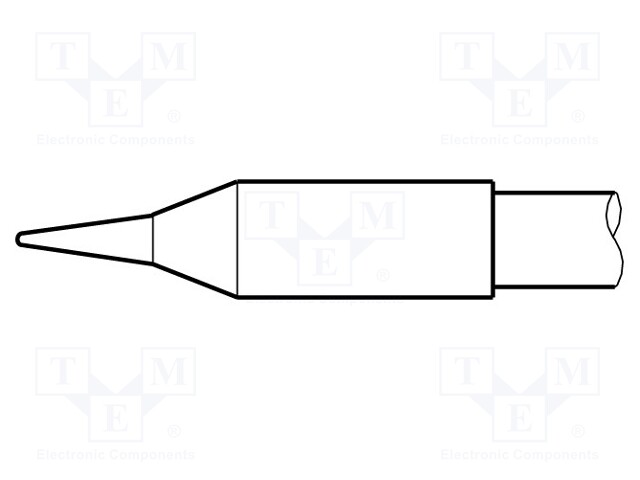 Tip; conical,elongated; 0.6mm; longlife