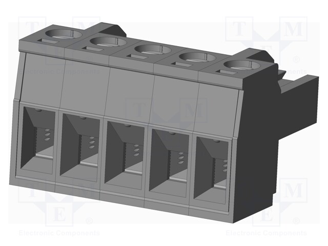 Connector: pluggable terminal block; plug; female; straight; grey