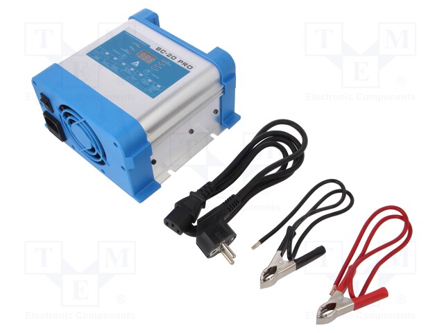 Charger: for rechargeable batteries; 12V; 20A; 25÷200Ah; 300W