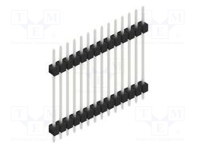 Connector: pin strips; pin header; male; PIN: 14; 2.54mm; THT; 1x14