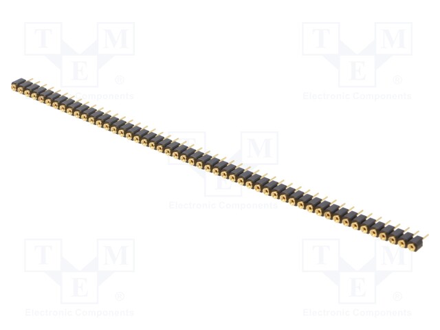 Socket; pin strips; female; PIN: 50; turned contacts; straight
