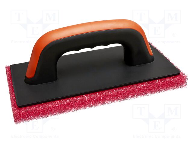 Finishing trowel; with sponge; L: 250mm; W: 130mm; Thk: 20mm