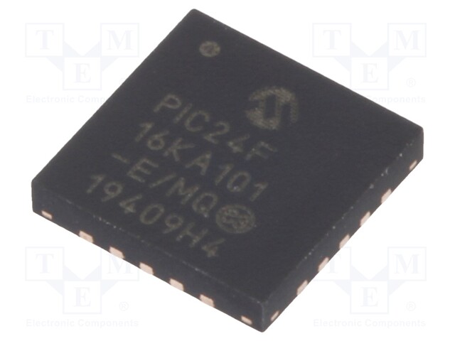 PIC microcontroller; Memory: 16kB; SRAM: 1.536kB; 32MHz; SMD