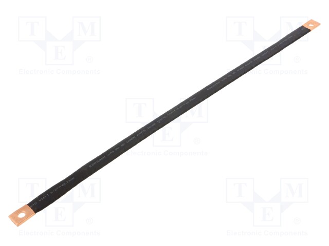 Braids; tape; 10mm2; Ø1: 7mm; Ø2: 7mm; L: 400mm; max.105°C; 20kV/mm