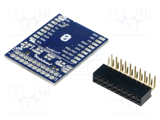 Adapter; pin strips; Features: Modulowo DuoNect; 39x30mm