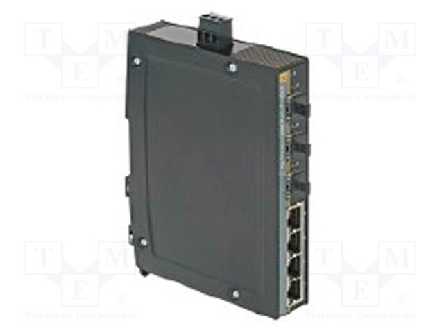 Industrial module: switch Ethernet; unmanaged; 9÷60VDC; RJ45,SC
