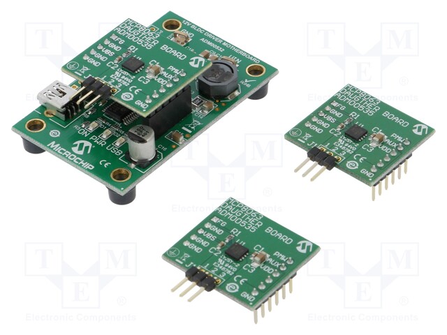Dev.kit: Microchip; Comp: MCP8063; brushless motor driver