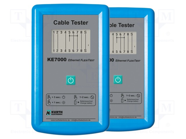 Tester: LAN wiring; Measured cable l: max.150m; Dim: 160x95x35mm