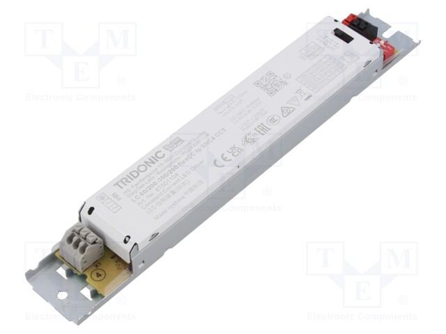 Power supply: switched-mode; LED; 60W; 84÷200VDC; 200÷350mA; IP20