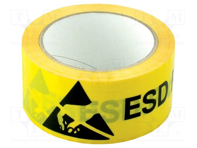 Awareness tape; ESD; L: 33m; W: 45mm; Mat: PVC