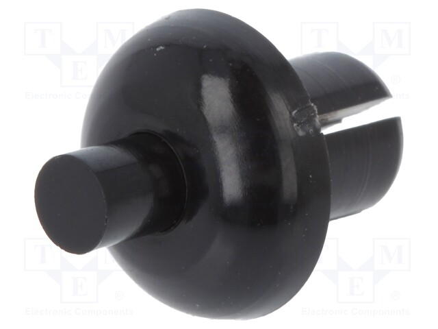 Rivet; polyamide; L.rivet: 6.1mm; Panel cutout diam: 5.1mm