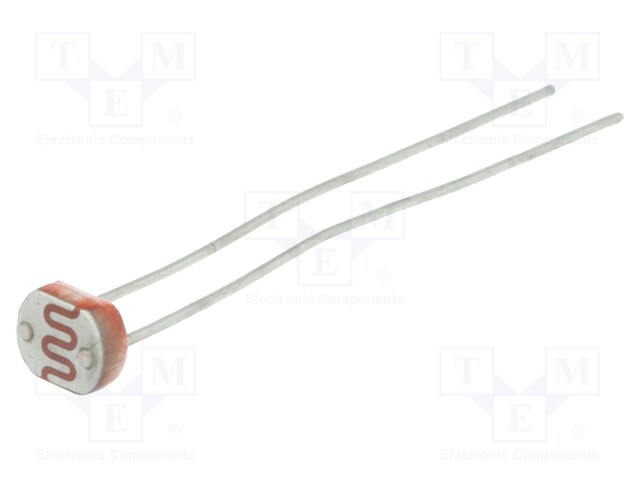 Photoresistor; 100mW; 8÷20kΩ; 560nm; Mounting: THT; 150VDC