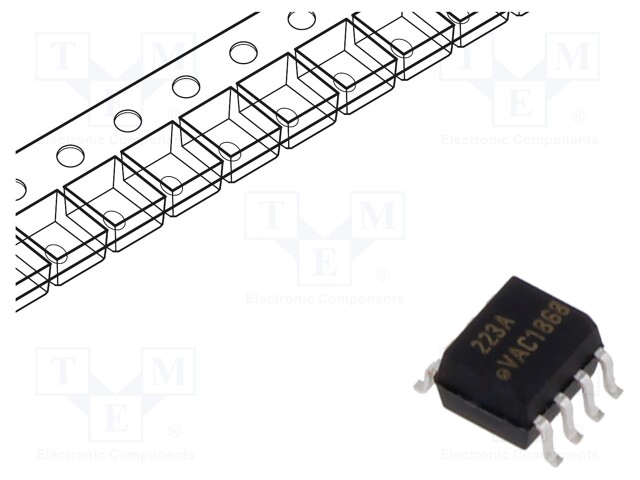 Optocoupler; SMD; Ch: 1; OUT: Darlington; Uinsul: 4kV; Uce: 30V; SOIC8