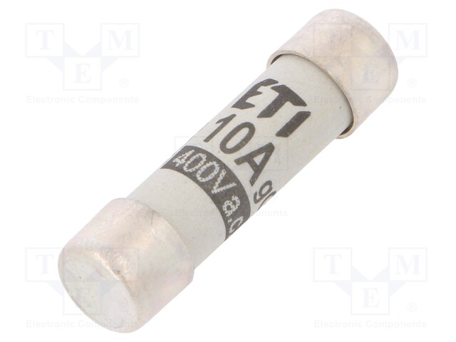 Fuse: fuse; gG; 10A; 400VAC; cylindrical,industrial; 8x31mm
