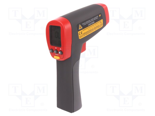 Infrared thermometer; LCD,with a backlit; -32÷1050°C; ε: 0,1÷1