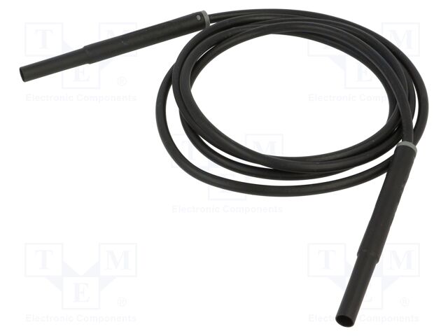 Test lead; 10A; banana plug 4mm,both sides; insulated; Len: 1.5m