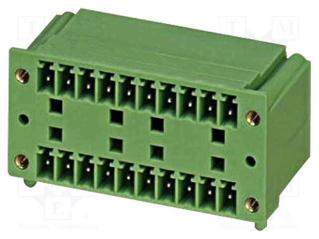 Pluggable terminal block; 3.81mm; ways: 20; angled 90°; socket