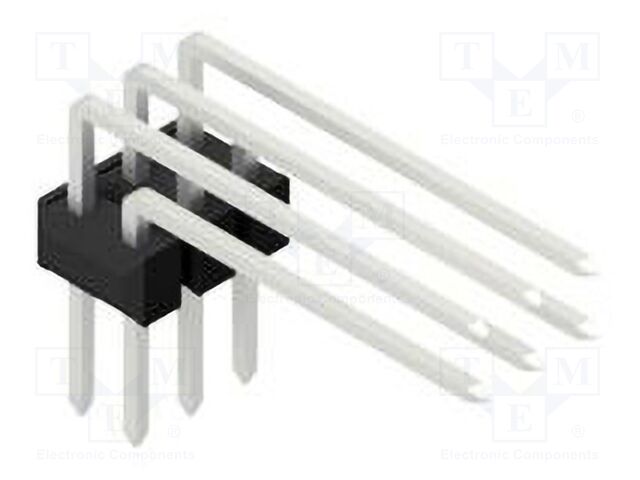 Connector: pin strips; pin header; male; PIN: 6; 2.54mm; THT; 2x3