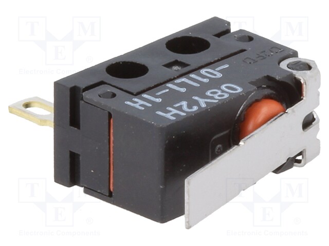 Microswitch SNAP ACTION; with lever; SPDT; 0.1A/125VAC; ON-(ON)