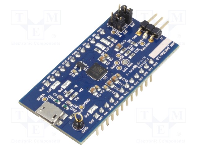 Dev.kit: FTDI; USB B micro,pin strips; USB-I2C,USB-UART