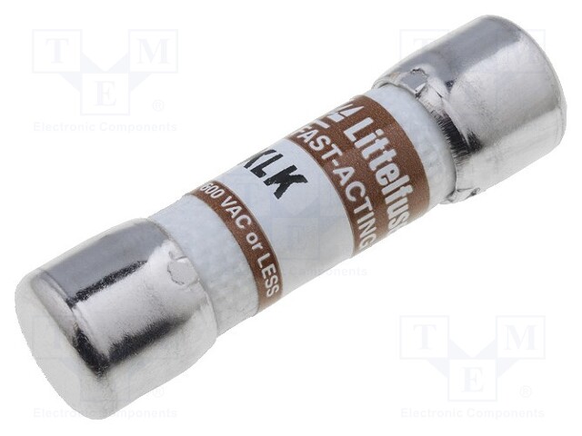 Fuse: fuse; quick blow; 1A; 600VAC; 10,3x38mm