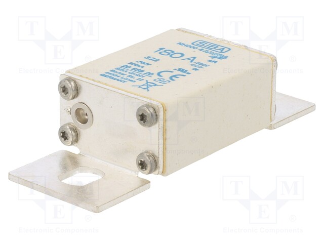 Fuse: fuse; aR; 180A; 690VAC; industrial; NH000; URB