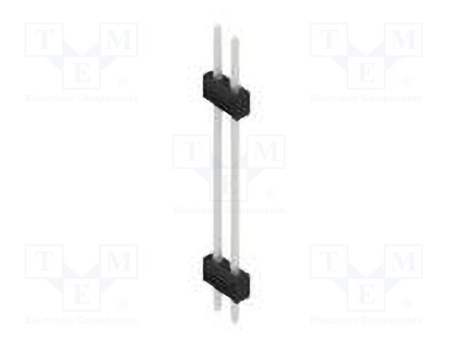 Connector: pin strips; pin header; male; PIN: 2; 2.54mm; THT; 2x1