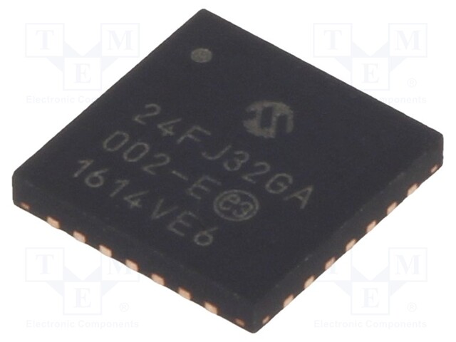 PIC microcontroller; Memory: 32kB; SRAM: 8kB; 32MHz; SMD; QFN28