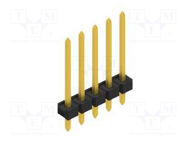 Connector: pin strips; pin header; male; PIN: 5; 2.54mm; THT; 1x5