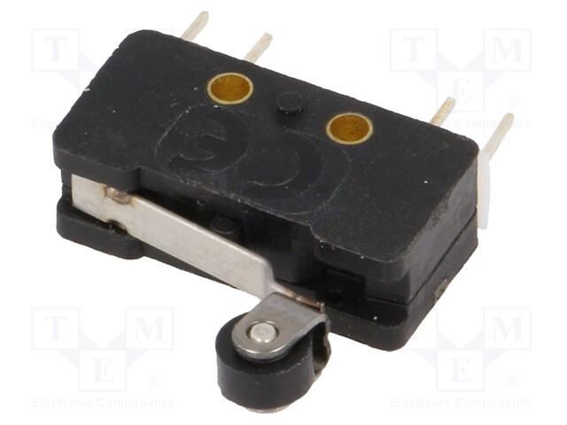 Microswitch SNAP ACTION; with lever (with roller); 2.5A/250VAC