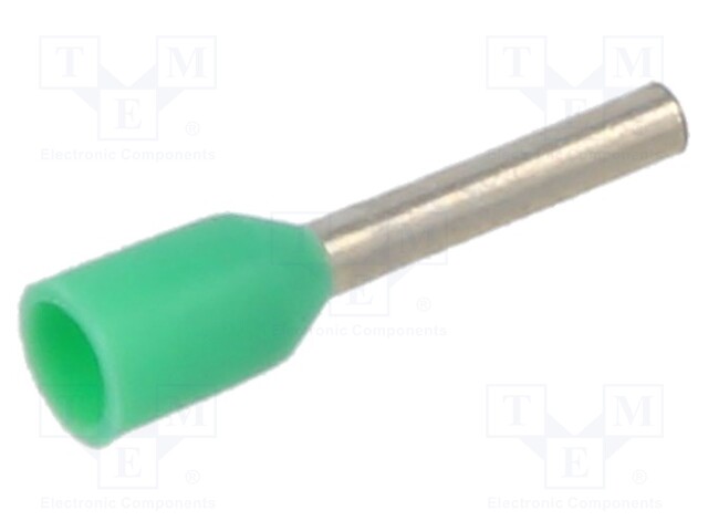 Tip: bootlace ferrule; insulated; copper; 0.34mm2; 6mm; tinned
