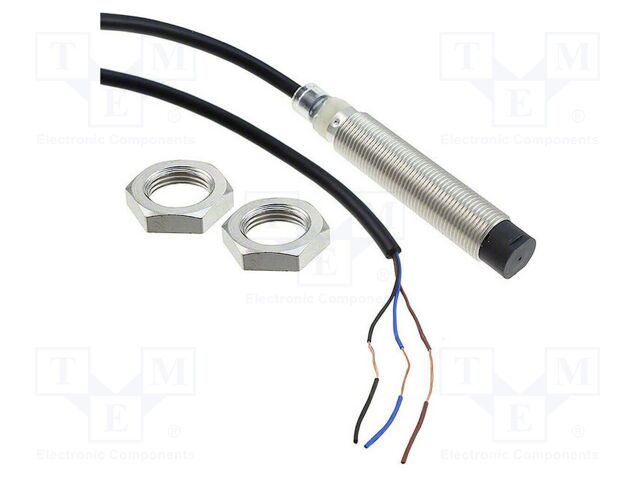 Sensor: inductive; OUT: NPN / NO; 0÷5mm; 10÷30VDC; M12; IP67; brass
