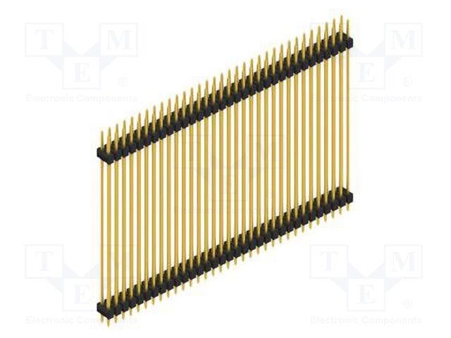 Connector: pin strips; pin header; male; PIN: 66; 2.54mm; THT; 2x33
