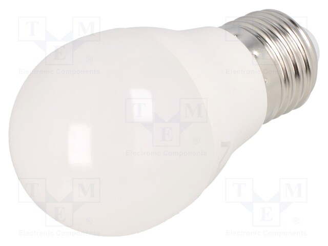 LED lamp; cool white; E27; 230VAC; 720lm; 8W; 160°; 6400K