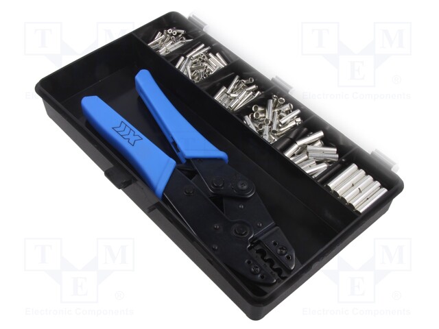 Kit: for crimping push-on connectors, terminal crimping