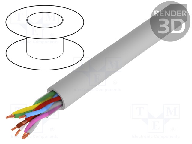 Wire; stranded; Cu; LiYY-P,PAAR-TRONIC; 1x2x0,14mm2; unshielded