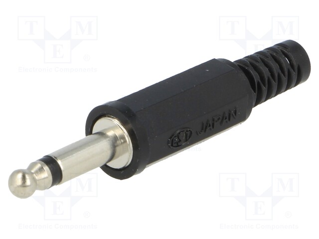 Plug; Jack 3,5mm; male; mono; with strain relief; ways: 2; straight