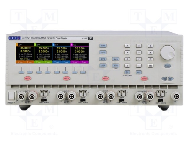 Power supply: programmable laboratory; Ch: 4; 0÷35VDC; 0÷6A; 0÷6A