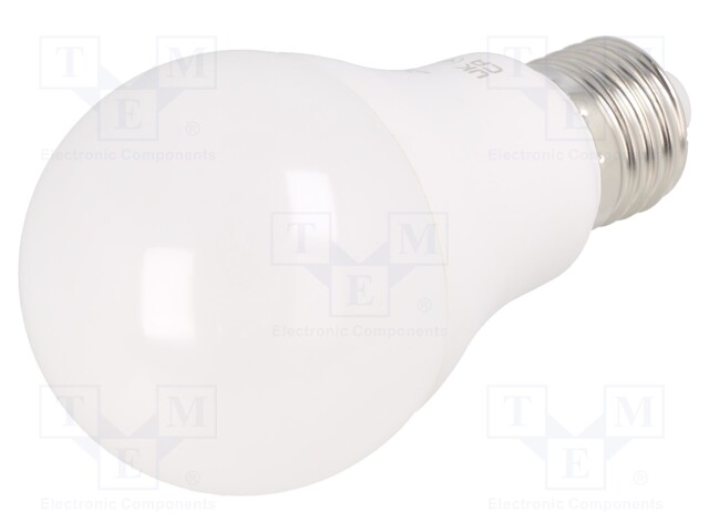 LED lamp; neutral white; E27; 230VAC; 940lm; 10W; 200°; 4000K