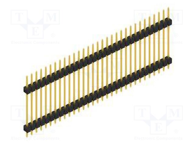 Connector: pin strips; pin header; male; PIN: 31; 2.54mm; THT; 1x31