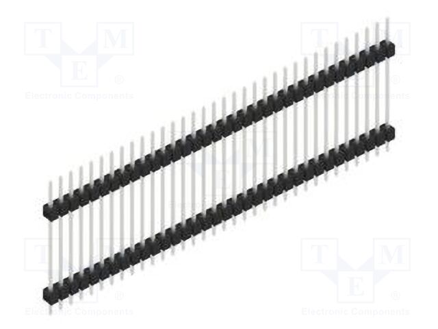 Connector: pin strips; pin header; male; PIN: 34; 2.54mm; THT; 1x34